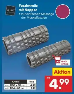 Netto Marken-Discount Faszienrolle mit Noppen Angebot