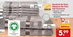 Netto Marken-Discount Handtuch 2er Pack, Gästetuch 4er Pack oder Duschtuch Angebot