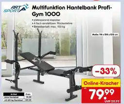 Netto Marken-Discount Multifunktion Hantelbank Profi-Gym 1000 Angebot