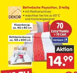 Netto Marken-Discount Bettwäsche Poycotton, 2-teilig Angebot