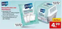 Netto Marken-Discount Priva Raumentfeuchter oder Nachfüllpack Angebot