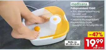 Netto Marken-Discount medisana Fußsprudelbad FS881 Angebot