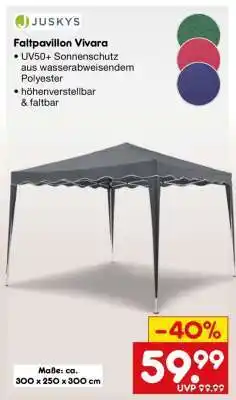 Netto Marken-Discount Faltpavillon Vivara Angebot