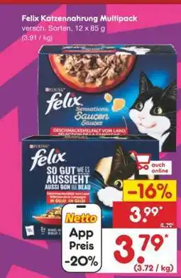 Netto Marken-Discount Felix Katzennahrung Multipack Angebot