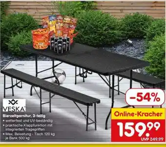 Netto Marken-Discount Bierzeltgarnitur, 3-teilig Angebot