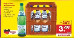 Netto Marken-Discount Berg Quellen Mineralwasser Angebot