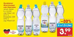 Netto Marken-Discount Gerolsteiner Mineralwasser oder Nearwater Angebot