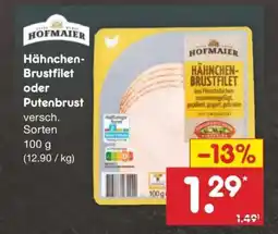 Netto Marken-Discount Hähnchen-Brustfilet oder Putenbrust Angebot