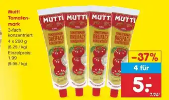 Netto Marken-Discount Mutti Tomatenmark Angebot