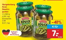 Netto Marken-Discount Hengstenberg Knax Gewürzgurken Angebot