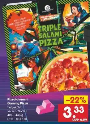 Netto Marken-Discount Pizzatainment Gaming Pizza Angebot