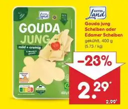 Netto Marken-Discount Gouda jung Scheiben oder Edamer Scheiben Angebot