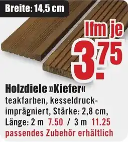 B1 Discount Baumarkt Holzdiele Kiefer Angebot