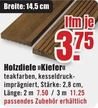 B1 Discount Baumarkt Holzdiele Kiefer Angebot
