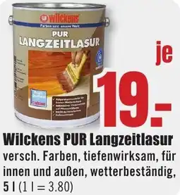 B1 Discount Baumarkt Wilckens PUR Langzeitlasur Angebot
