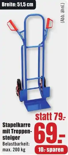 B1 Discount Baumarkt Stapelkarre mit Treppensteiger Angebot