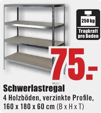 B1 Discount Baumarkt Schwerlastregal Angebot