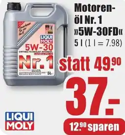 B1 Discount Baumarkt LIQUI MOLY Motorenöl Nr. 1 ,,5W-30FD'' Angebot