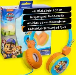 TEDi Kinder kopfhörer Paw Patrol Angebot