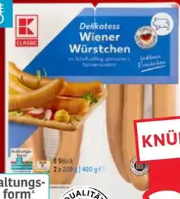 Kaufland K-Classic Wiener Würstchen Angebot