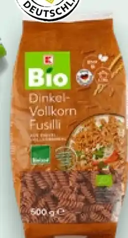 Kaufland K-Bio Dinkel-Vollkorn-Nudeln Angebot