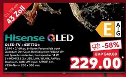 Kaufland Hisense QLED-TV 43E77Q Angebot