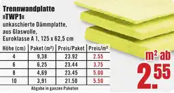 B1 Discount Baumarkt Trennwandplatte TWP1 Angebot
