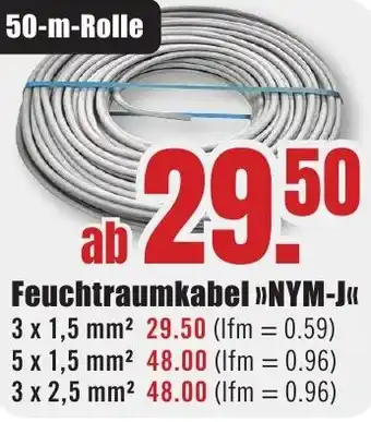 B1 Discount Baumarkt Feuchtraumkabel NYM-J Angebot