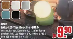 B1 Discount Baumarkt Brilo Akku-LED-Tischleuchte SORA Angebot