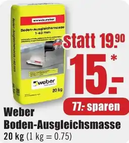 B1 Discount Baumarkt Weber Boden-Ausgleichsmasse Angebot