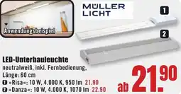 B1 Discount Baumarkt MULLER LICHT LED-Unterbauleuchte Angebot