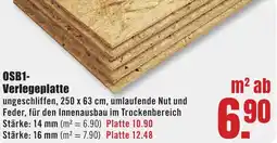 B1 Discount Baumarkt OSB1-Verlegeplatte Angebot