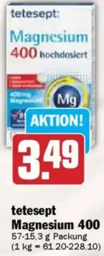 HIT tetesept Magnesium 400 Angebot