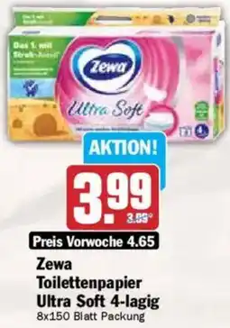 HIT Zewa Toilettenpapier Ultra Soft 4-lagig Angebot