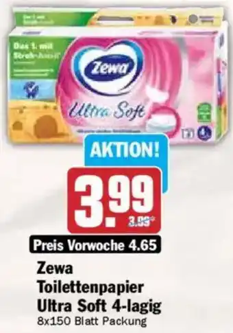 HIT Zewa Toilettenpapier Ultra Soft 4-lagig Angebot
