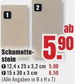 B1 Discount Baumarkt Schamottestein Angebot