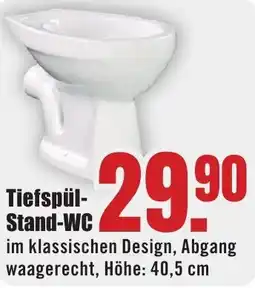 B1 Discount Baumarkt Tiefspül Stand-WC Angebot