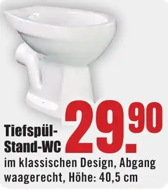 B1 Discount Baumarkt Tiefspül Stand-WC Angebot