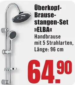 B1 Discount Baumarkt Überkopf Brausestangen-Set ELBA Angebot