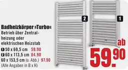 B1 Discount Baumarkt Badheizkörper Turbo Angebot