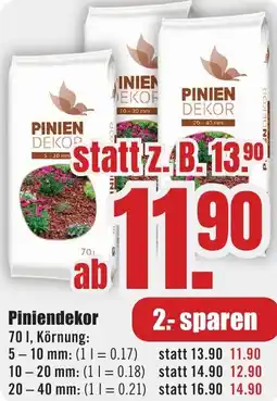 B1 Discount Baumarkt Piniendekor Angebot