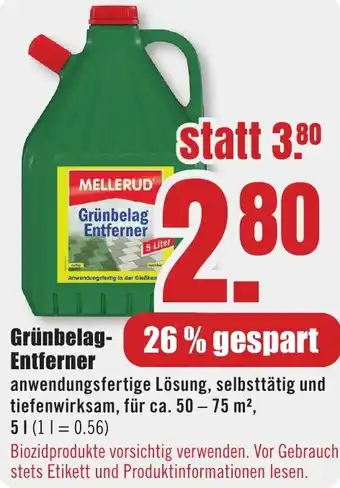 B1 Discount Baumarkt MELLERUD Grünbelag Entferner Angebot