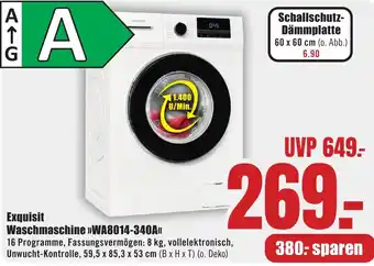 B1 Discount Baumarkt Exquisit Waschmaschine WA8014-340A Angebot