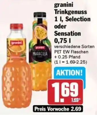 HIT granini Trinkgenuss oder Sensation Angebot