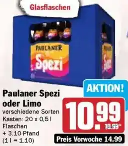 HIT Paulaner Spezi oder Limo Angebot