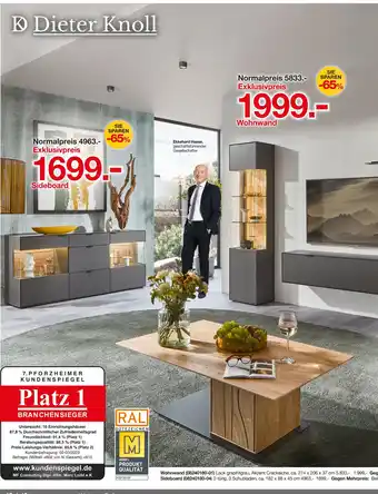 Möbelzentrum Pforzheim Dieter knoll wohnzimmermöbel Angebot