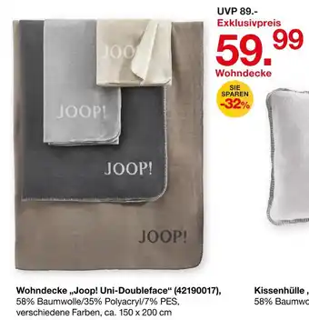 Möbelzentrum Pforzheim Joop! wohndecke uni-doubleface Angebot