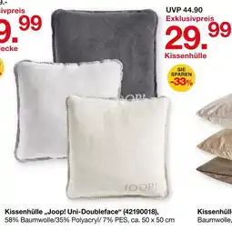 Möbelzentrum Pforzheim Joop! uni-doubleface kissenhülle Angebot