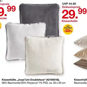 Möbelzentrum Pforzheim Joop! uni-doubleface kissenhülle Angebot