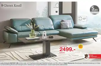 Möbelzentrum Pforzheim Dieter knoll leder-ecksofa Angebot
